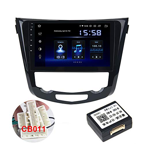 Dasaita 10.2" Android 9.0 Autoradio Bluetooth Coche DSP Incorporado 4G RAM 64G ROM para Nissan Qashqai J11 X-Trail 2014 2015 2016 2017 Radio 1 DIN con Pantalla Soporte WiFi GPS USB 15-EQ Cámaras 360°