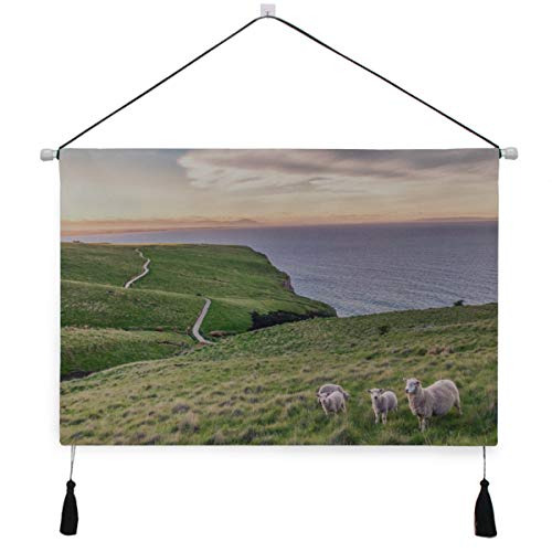 Decoraciones de pared One Sheep In Meadow con noviembre Sun Bath Art Decoración de pared 17.5 X 24.5 pulgadas / 45cm X 62cm Arte de pared para apartamento Dormitorio Habitación Telón de fondo Decorac