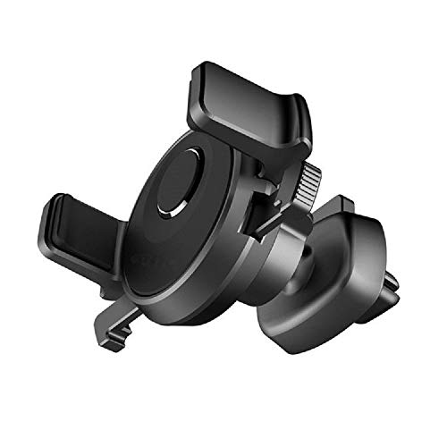 DFV mobile - Soporte Giratorio para Rejilla de Ventilacion de Coche con Clip Automatico para Nobby S300 (2019) - Negra