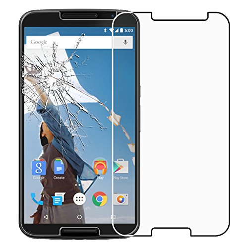 ebestStar - Cristal Templado Compatible con Motorola Nexus 6, Nexus X Protector de Pantalla, Película Vidrio Protectora Ultrafina, Dureza 9H, Sin-Burbujas [Aparato: 82.98 x 159.26 x 10.06mm, 5.96'']