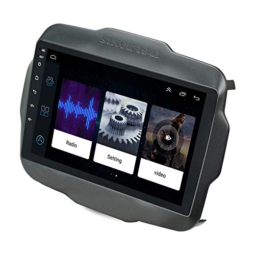 Ezonetronics Android 8.1 Car Radio Stereo para Jeep Renegade 2015 2016 2017 Pantalla táctil capacitiva de 9 Pulgadas Navegación GPS de Enlace de Espejo WiFi Bluetooth Reproductor USB 2G RAM + 16G ROM
