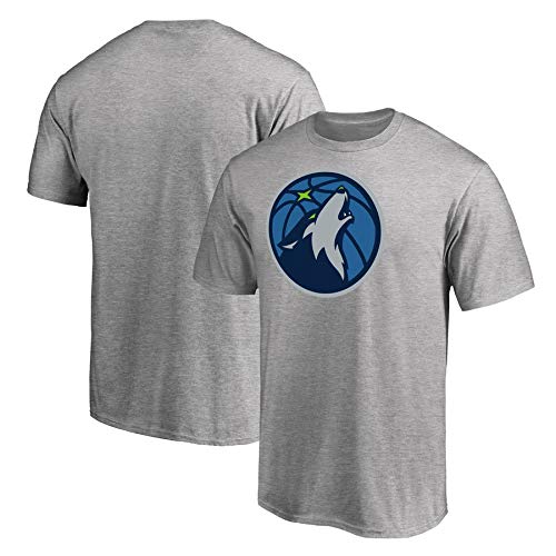 Fans De Baloncesto De La NBA para Hombres Jersey Minnesota Timberwolves Camiseta De Manga Larga Ropa para Jóvenes Sudadera S-XXXL Grey-S