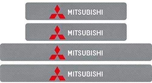 Fibra de carbono Decoración Para Estribos Para Mitsubishi ralliart Lancer 9 10 ASX Outlander 3 Pajero, Protección de pedal de umbral, Car Styling Sticker