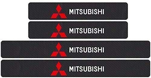 Fibra de carbono Decoración Para Estribos Para Mitsubishi ralliart Lancer 9 10 ASX Outlander 3 Pajero, Protección de pedal de umbral, Car Styling Sticker
