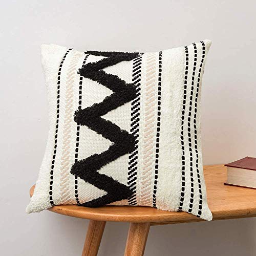 Funda de cojín bohemia decorativa para el hogar, con borla, insertado, muy suave, para sofá, dormitorio, salón, coche, oficina, 50 x 50 cm Funda de cojín bohemia decorativa para el hogar, con borla, insertado, muy suave, para sofá, dormitorio, salón, coche, oficina, 50 x 50 cm
