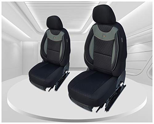 Fundas de asiento compatibles con Nissan NV200, conductor y pasajero a partir de 2009, número de color: G101.