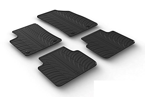 Gledring 0096 Alfombrillas de goma compatible con Opel Crossland X 6/2017- (Perfil T 4-partes + clips de montaje), negro Gledring 0096 Alfombrillas de goma compatible con Opel Crossland X 6/2017- (Perfil T 4-partes + clips de montaje), negro