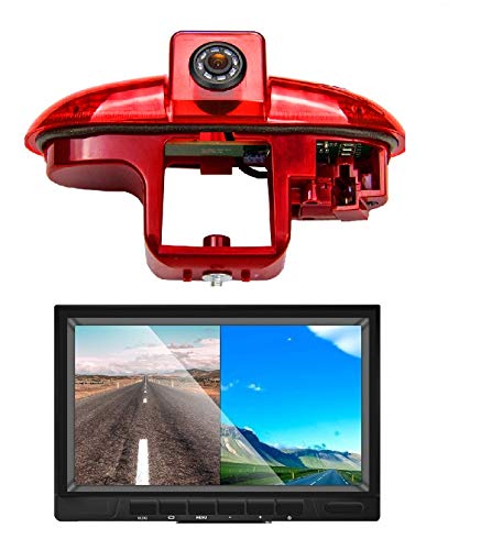 HD 720p Cámara de Visión Trasera 3. Luz freno Cámara marcha atrás + 5 "Monitor para Transporter Renault Trafic Opel Combo Vauxhall Vivaro Nissan Primastar FIAT Talento 2001-2014 HD 720p Cámara de Visión Trasera 3. Luz freno Cámara marcha atrás + 5 "Monitor para Transporter Renault Trafic Opel Combo Vauxhall Vivaro Nissan Primastar FIAT Talento 2001-2014