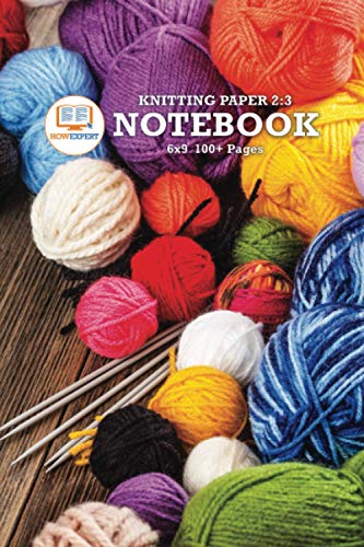 HowExpert Knitting Paper 2:3 Notebook 6x9: Specialized Rectangular Spaced Graph Notebook for Knitters to Design New Patterns (6x9, 100+ Pages)