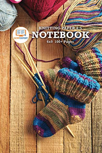 HowExpert Knitting Paper 4:5 Notebook 6x9: Specialized Rectangular Spaced Graph Notebook for Knitters to Chart New Patterns (6x9, 100+ Pages)