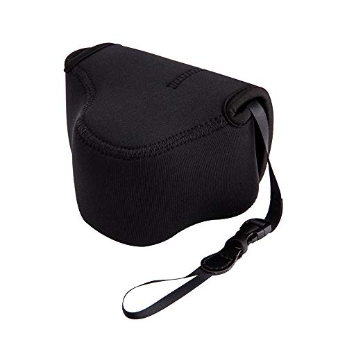 JJC OC-F1BK - Funda de neopreno sin espejo para cámaras Sony, Canon, Olympus, Fujifilm, Samsung, Panasonic, etc. (se adapta a cámaras con objetivos de hasta 127 x 85 x 84 mm) JJC OC-F1BK - Funda de neopreno sin espejo para cámaras Sony, Canon, Olympus, Fujifilm, Samsung, Panasonic, etc. (se adapta a cámaras con objetivos de hasta 127 x 85 x 84 mm)