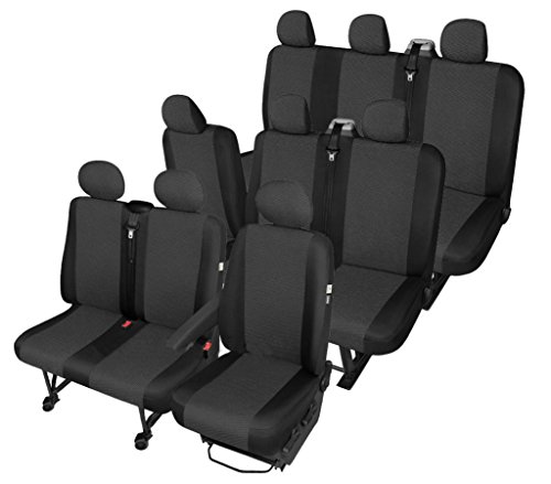 Kegel fundas de asiento a medida para 9 plazas renault trafic opel vivaro nissan primastar desde el año 2001