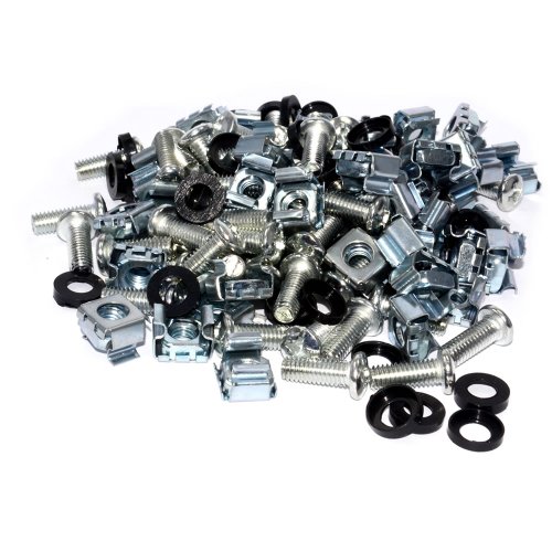 kenable Estante Conjunto M6 Captive/Cage Nuts/Bolts & Washers para Cabinets [50 Empacar] [50 Pack]