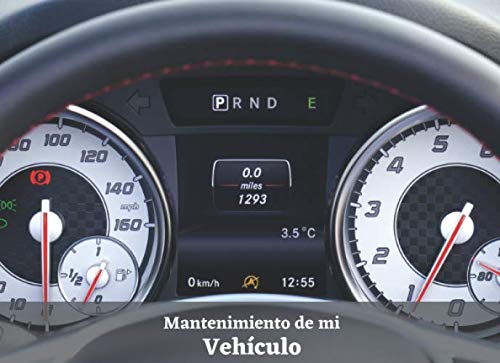 Mantenimiento de mi vehículo: Libro mantenimiento coche | Registro de mantenimiento vehiculo | Seguimiento de mantenimiento y reparación de coches | Permite anotar todas las intervenciones