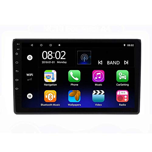 MIVPD Car Stereo Android 10.0 Radio Head Unit para Audi A4 B6 B7 S4 RS4 2000-2009 Navegación GPS Pantalla táctil de 9 Pulgadas Reproductor Multimedia MP5 Receptor de Video con 4G WiFi SWC Carplay