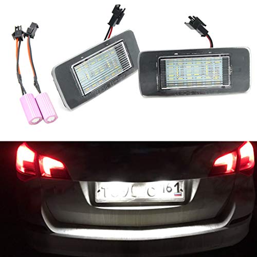 MOLEAQI 18SMD Número de LED Luz de matrícula para O-Pel V-auxhall Astra J Sports T-ourer Estate Zafira Tourer C MOLEAQI 18SMD Número de LED Luz de matrícula para O-Pel V-auxhall Astra J Sports T-ourer Estate Zafira Tourer C