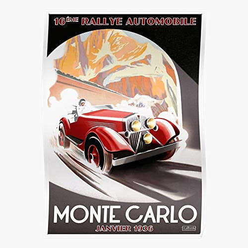 Monte Carlo France Monaco French Cote Car Racing Mountain Home Decor Wall Art Print Poster !