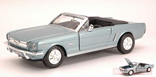 Motormax MTM73212LB Ford Mustang Convertible 1964 Blue 1:24 MODELLINO Die Cast Compatible con
