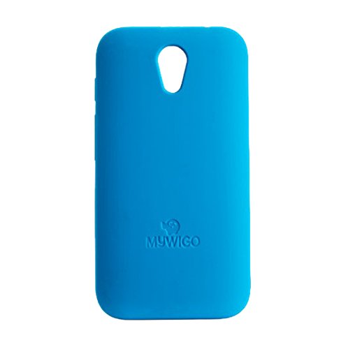 MyWigo CO4192A - Carcasa de silicona para móvil, color azul