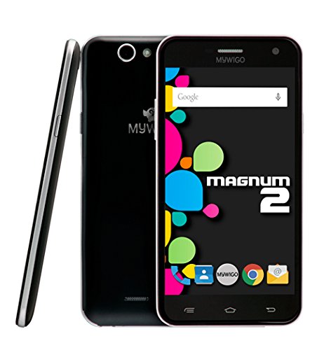 MYWIGO Magnum 2 - Smartphone Libre de 5" (Quad Core, 1 GB de RAM, 8 GB de Memoria Interna, cámara Trasera de 13 MP, Android) Color Negro