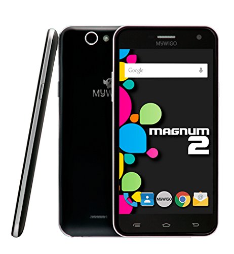 MYWIGO Magnum 2 - Smartphone Libre de 5" (Quad Core, 1 GB de RAM, 8 GB de Memoria Interna, cámara Trasera de 13 MP, Android) Color Negro MYWIGO Magnum 2 - Smartphone Libre de 5" (Quad Core, 1 GB de RAM, 8 GB de Memoria Interna, cámara Trasera de 13 MP, Android) Color Negro