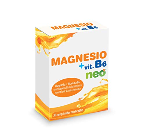NEO | Magnesio + Vitamina B6-30 Cápsulas | Ayuda a Reducir el Cansancio y la Fatiga | Aporta Fuerza y Vitalidad | Refuerza Músculos y Nervios | Sin Alérgenos ni GMO | Tomar 1 o 2 Cápsulas al Día
