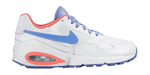 Nike Air MAX ST (GS), Zapatillas de Running Mujer, Blanco/Azul/Amarillo (White/Chalk Blue-Bright Mango), 38 EU