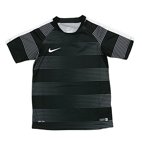 NIKE Camiseta de Entrenamiento Infantil Flash Graphic – Camiseta, Color Negro/Blanco, S de 128/137 cm