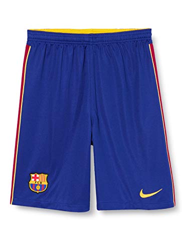 NIKE FC Barcelona Temporada 2020/21-FCB Y NK BRT STAD Short HACD4558-455 Pantalon Corto, Niño, Deep Royal Blue/Varsity Maize no Sponsor, XS
