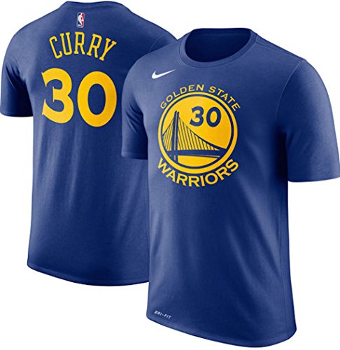 NIKE GSW M Nk Dry tee Es Nn Camiseta Golden State Warriors de Baloncesto, Hombre, Azul/Rush Blue, 2XL