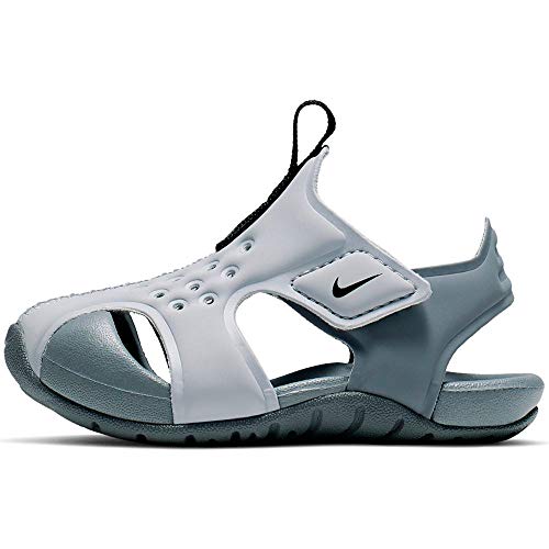 Nike Sunray Protect 2 (TD), Slide Sandal Unisex niños, Wolf Grey/Black-Cool Grey, 26 EU