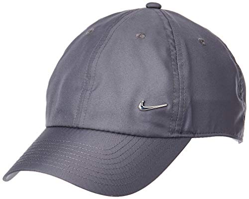 Nike U Nk H86 Cap Metal Swoosh Hat, Unisex Adulto, Dark Grey/(Metallic Silver), MISC