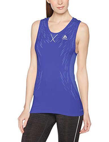 Odlo Evolution Light Blackcomb Camiseta para Mujer, Mujer, Evolution Light Blackcomb, Spectrum Blue/Baja Blue, FR : S (Taille Fabricant : S)