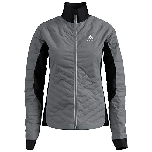 Odlo Jacket Insulated Cocoon N-THERMIC Light Chaqueta, Mujer, Silver Grey-Black, Small