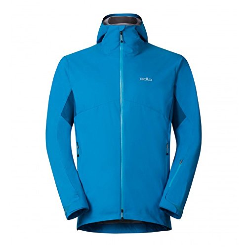 Odlo Jacket Synergy Chaquetas/Anoraks LG.Pulsera HE/Uni, otoño/Invierno, Hombre, Color Blue Jewel - Seaport, tamaño XL