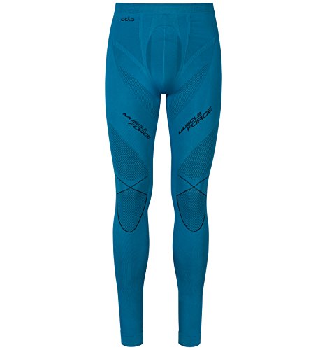 Odlo Muscle Force Evolution Warm Base Layer Pantalones tĂ©rmicos para Underwear, otoĂ±o/Invierno, Hombre, Color Seaport - Black, tamaĂ±o XL