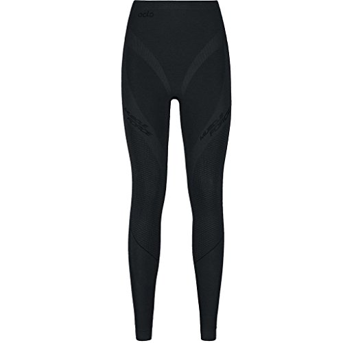 Odlo Pants Evolution Warm Muscle Force Leggings, Todo el año, Mujer, Color Black/Odlo Graphite Grey, tamaño Medium