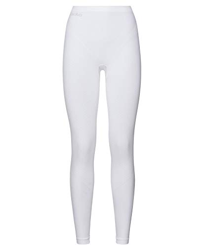 Odlo Pants Evolution Warm Ropa Interior, Mujer, Blanco, Extra-Large