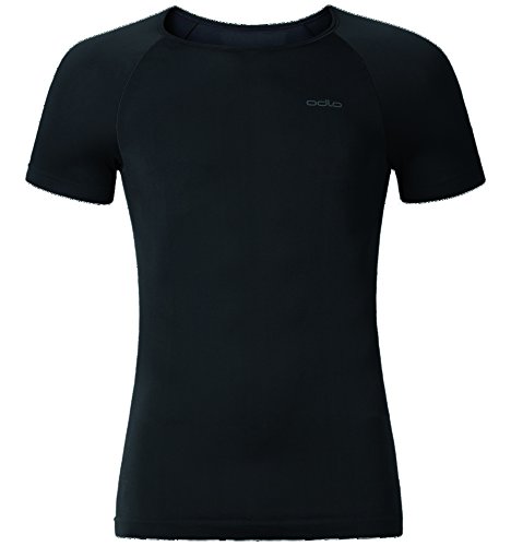 Odlo Unterhemd Sportswear Shirt Short Sleeve Crew Neck Evolution X-Light - Top Interior térmico para Hombre, Color Negro, Talla S