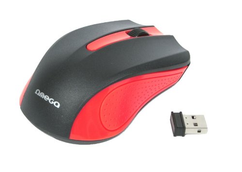 Omega OM-0419R Mouse - Negro/Rojo
