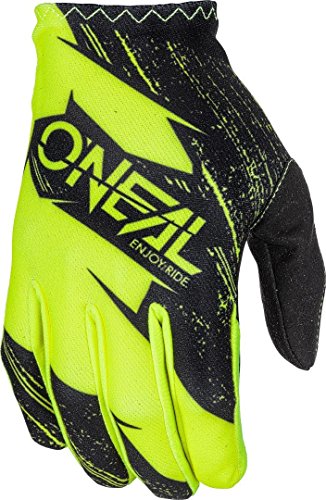 O'Neal Matrix Kinder MX Handschuhe Burnout Motocross DH Downhill Enduro Offroad Mountain Bike, 0388R-1, Farbe Gelb, Größe L