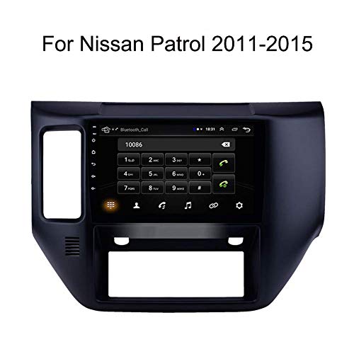 para Nissan Patrol 2011-2015 Dispositivo de navegación con 9 Pulgadas de Pantalla táctil Android WiFi Estéreo/BT Compartir Internet Soporte para SD 64g navegación del Coche