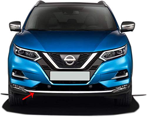 Para Nissan QASHQAI J11 de acero inoxidable cromado parachoques delantero, 1 pieza (2017+) Para Nissan QASHQAI J11 de acero inoxidable cromado parachoques delantero, 1 pieza (2017+)