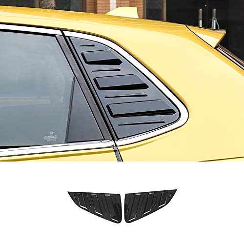 para Polo 6 VI MK6 2017-2021 Hatchback 5 puertas Negro brillante Obturador Decorativo de la Ventana Plástico ABS 2 piezas (No para Polo GTI)