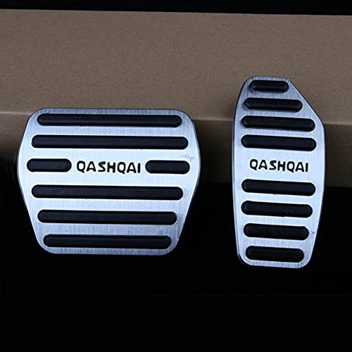 Pedal de aleación de aluminio para Nissan Qashqai j11 2014-2018 2019 2020 acelerador Gas combustible Pedal de freno reposapiés almohadillas alfombrillas accesorios de cubierta