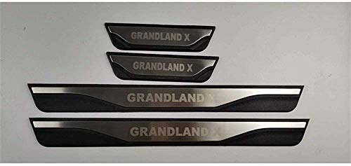 QHYX-bee 4pcs Acero Inoxidable Door Sill Kick Plates,ara Seat Opel Crossland X 2017-2020 Protector Sticker, Antideslizante Antiarañazos, Placa Bienvenida DecoracióN Accesorios