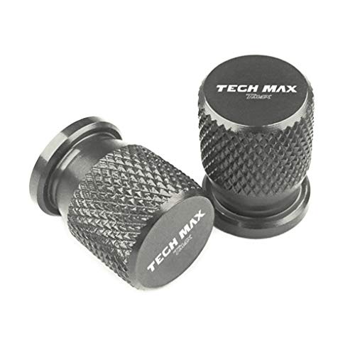 QYHL 2 Piezas De Tapa VáLvula NeumáTico para Yamaha TMAX560 T MAX, Tapones VáLvula AleacióN Aluminio, Coche VáLvulas Rueda Coche,Juego Tapas Compatible con VáLvulas - Metal NeumáTicos