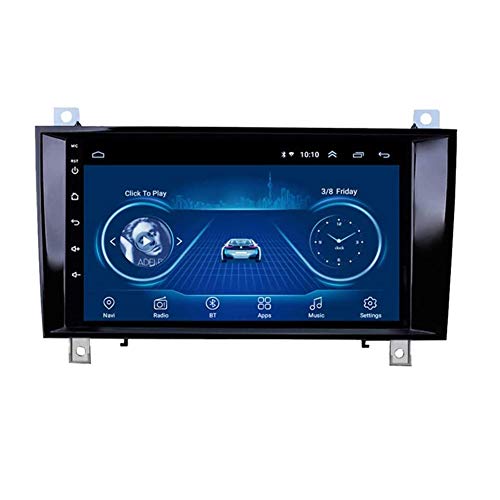 Reproductor GPS Navegación para automóvil, Sistemas de vídeo integrado para salpicadero, enlaces reflejados Bluetooth Android pantalla táctil de 9 pulgadas, para Mercedes Benz SLK R171 W171