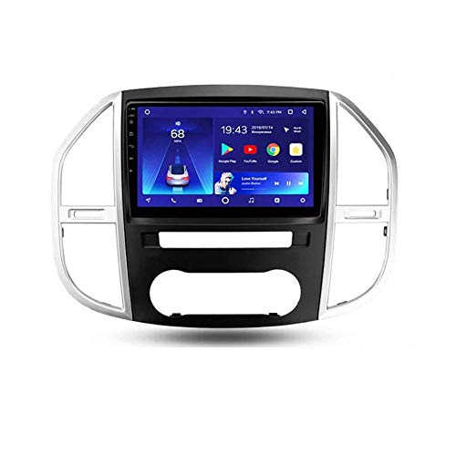 Reproductor GPS Navegación para automóvil, Sistemas de vídeo integrado para salpicadero, enlaces reflejados Bluetooth Android pantalla táctil de 9 pulgadas, para Mercedes Benz Vito 3 W447 2014-2020