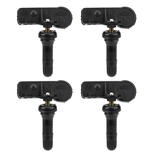 Sensor de sistemas de control de presión de neumáticos TPMS, sensor de presión de neumáticos de 4 piezas 68241067AB 433 MHz TPMS para Jeep Wrangler